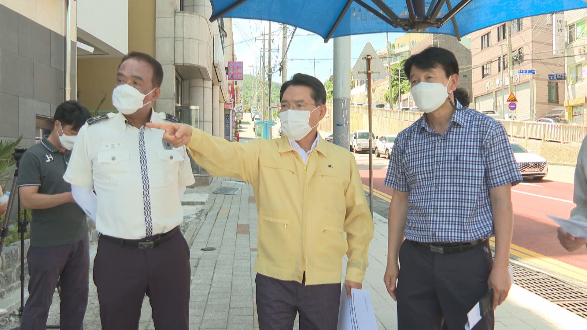 한재사거리 교통사고 현장 점검 및 주변 상가 방문 이용자 제공이미지